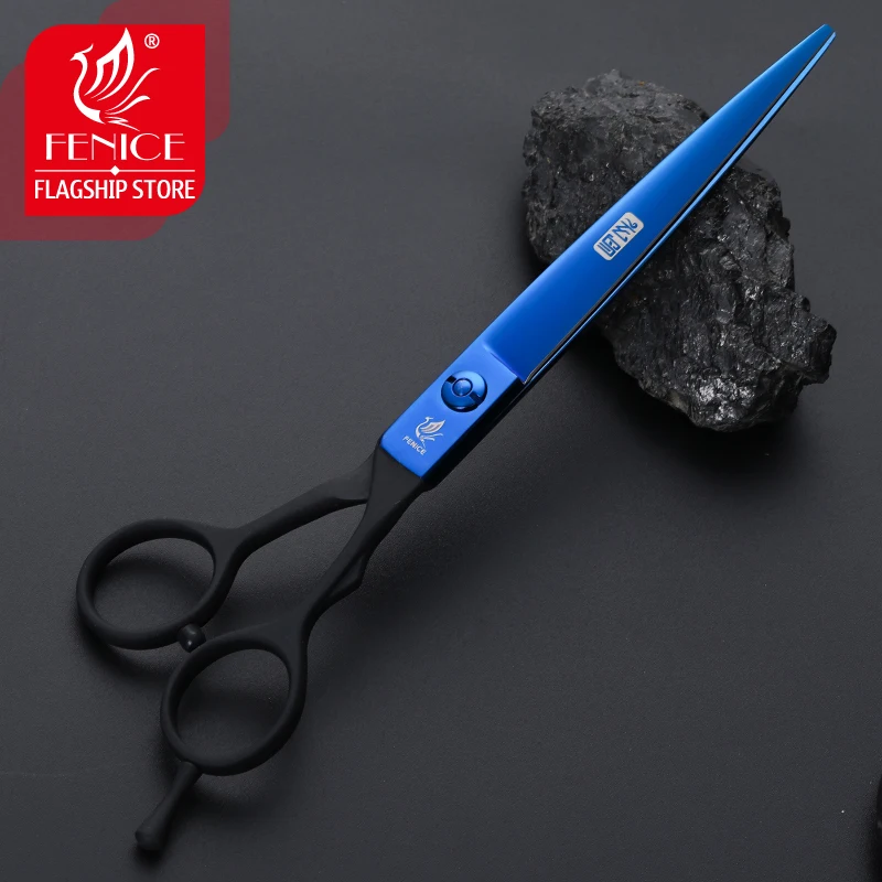 Imagem -05 - Fenice Professional Pet Dog Grooming Scissors Japão 440c Dog Shears Corte de Cabelo Tesoura Reta 7