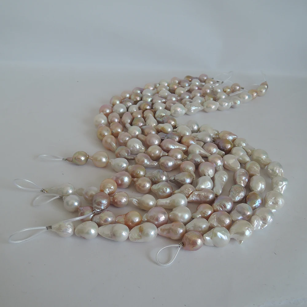 pearl beads,100%  NATURE freshwater loose pearl with  baroque shape, BIG BAROQUE shape pearl IN NATURE COLORS .11-15 mm