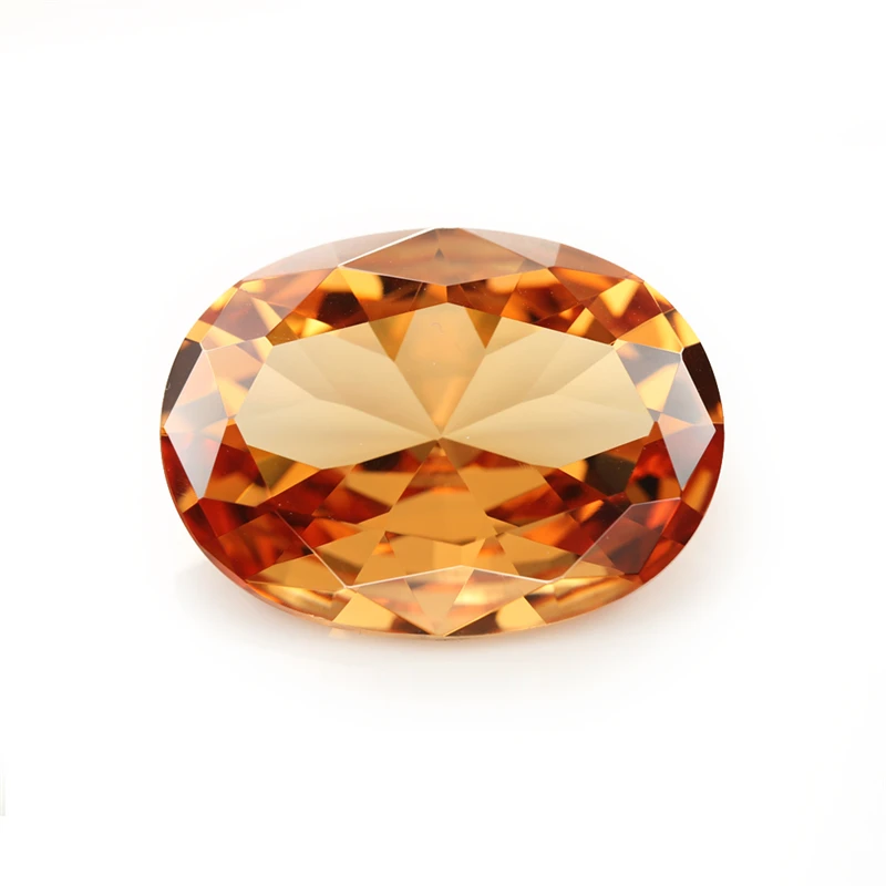 Size 2x3~13x18mm AAAAA Oval CZ Stone Golden Yellow ,Olive , Purple, Garnet Red, Pink Synthetic Cubic Zirconia Loose Zircon