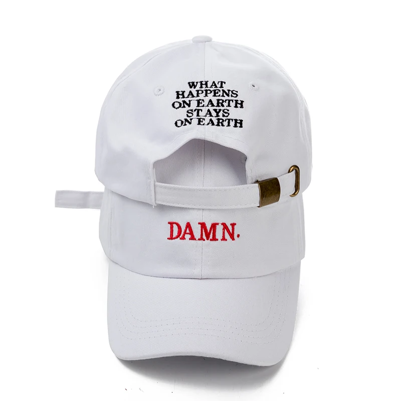 High Quality Rapper Kendrick Lamar Damn Snapback Cap Embroidery DAMN Dad Hat Women Men Baseball Cap Hip Hop Hat Bone