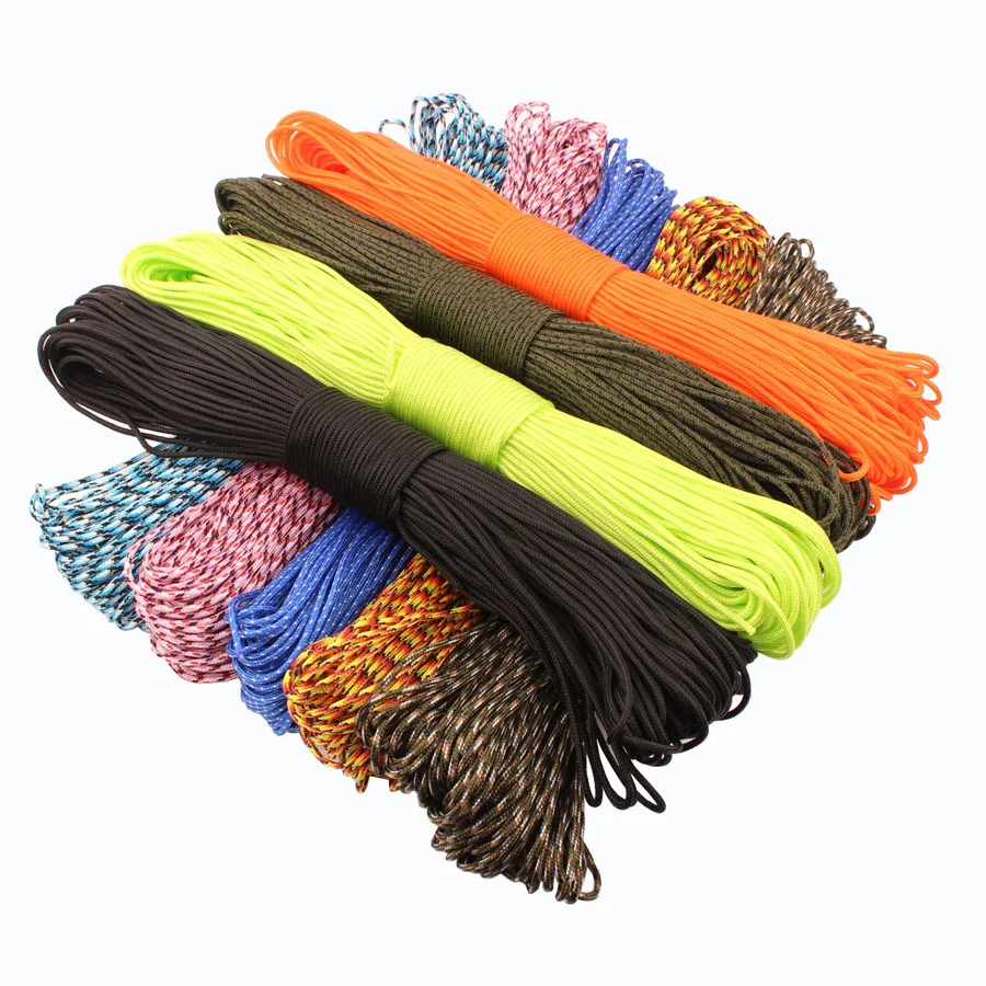 CAMPING SKY Paracord 2mm 3 Strand Core Outdoor Rope Parachute Cord Lanyard Tent Multifunction Corda