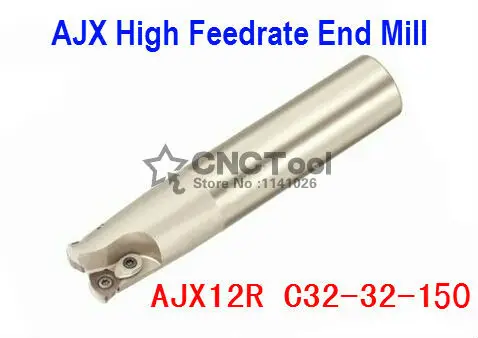 

AJX12R C32-32-150 Face End Milling Cutter AJX High feedrate end mill,High Speed Milling Indexable Milling Cutter