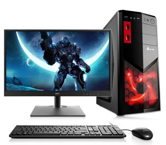 Jeu de bureau Intel I7 quad core 4/8 go ram 120 Go/DISQUE DUR de 1 to avec 18.5 22 24 pouces moniteur de qualité supérieure jeu ordinateurs de bureau