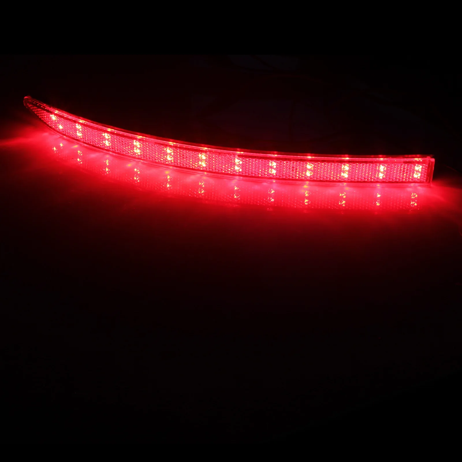 ANGRONG 2x สีแดง 24 SMD LED ด้านหลังกันชน Reflector ไฟท้ายไฟเบรคสําหรับ VW Tiguan 5N 08-15