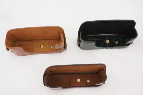 Funda inferior de bolsa de cámara para SNY RX1 RX1R, conjunto de medio cuerpo de cuero PU, cubierta con apertura de batería, marrón/negro/café