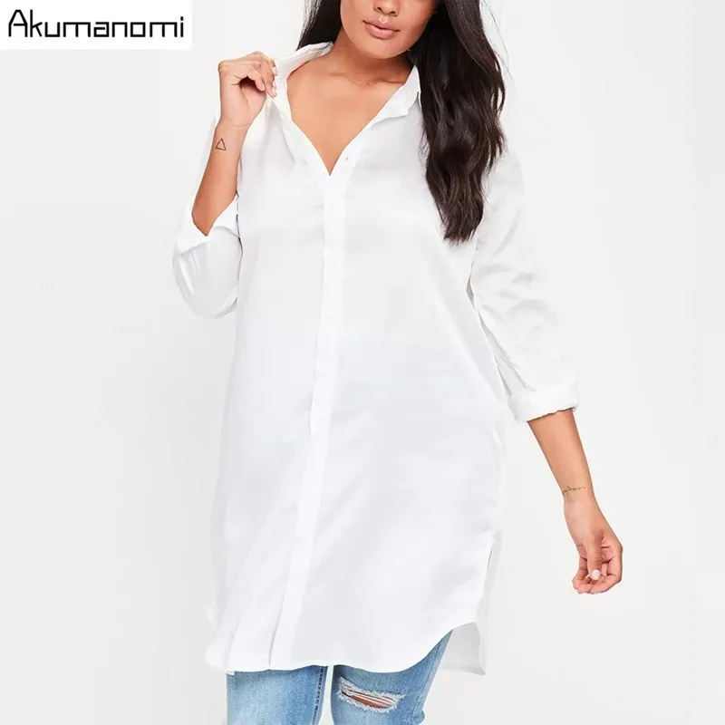 Plus Size Solid White Women Blouses Floral Embroideried Long Sleeve Female Clothing Casual Lady Tops 7XL 6XL 5XL 4XL 3XL 2XL