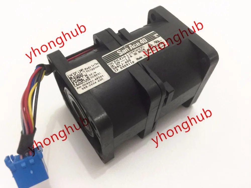 

Sanyo Denki 9CRD0412P5K05 G865J G435M R410/R310 Server Cooling fan DC 12V 1.2A 40x40x56mm