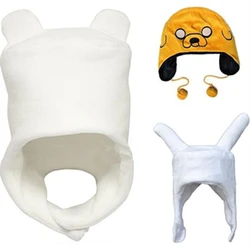 Czapka z czapką miękki pluszowy z motywem Finn Jake / Fionna czapka z motywem kreskówki i TV Cosplay czapka zimowa ciepła czapeczka dla dorosłych i dzieci