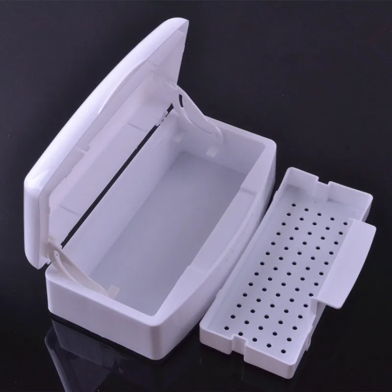 

1PC New Nail Sterilizer Disinfection Tray Box Sterilizing Clean Nail Art Salon Manicure Implement Equipment Tools