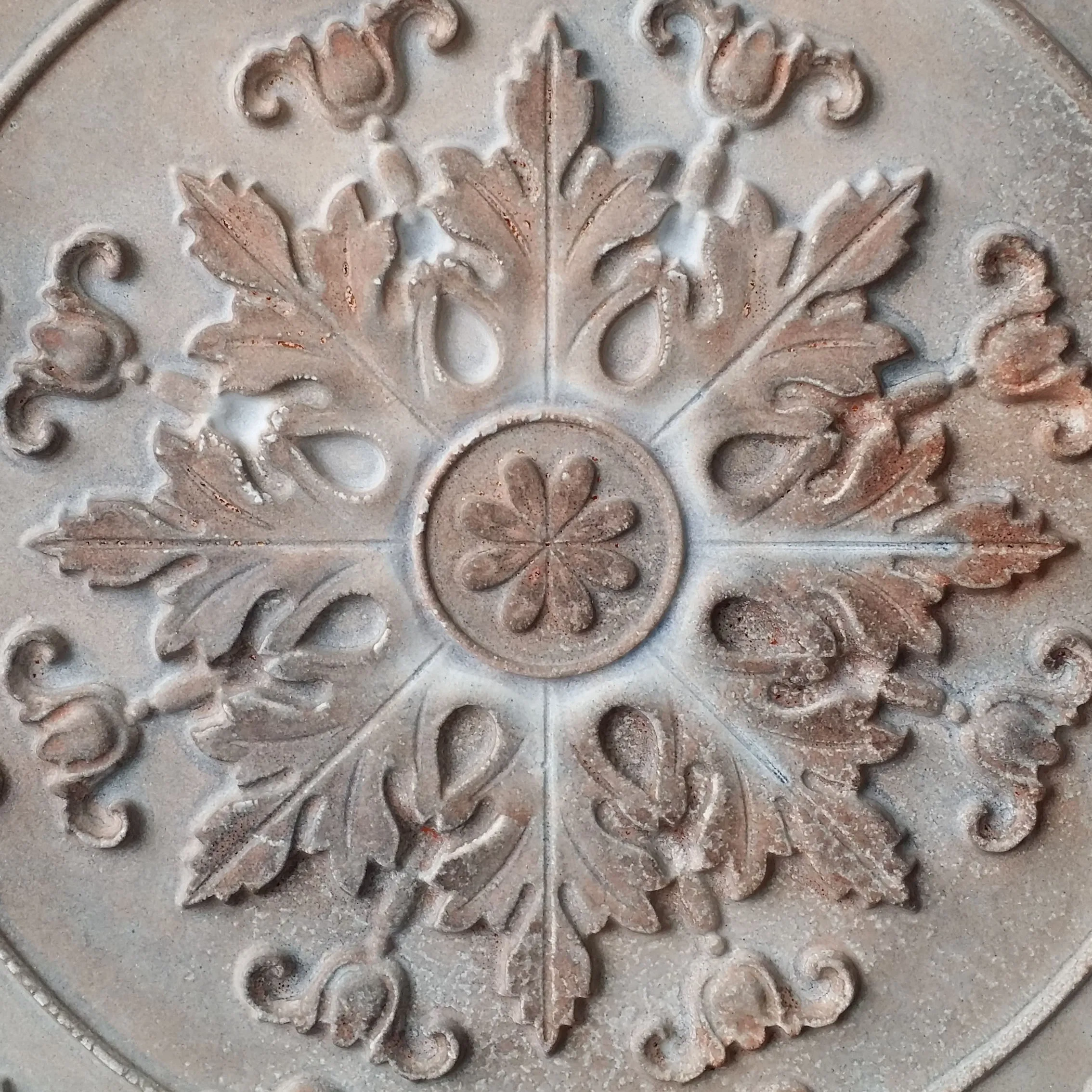 Vinyl Ceiling tile faux tin cafe pub restaurant well ceiling panels PL18 washed brown 10pcs