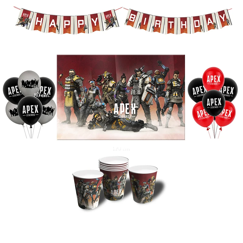 

Apex Legends Birthday Party Decoration Balloon Wraith Pathfinder Lifeline Gibraltar DIY Wallpaper Canvas Painting