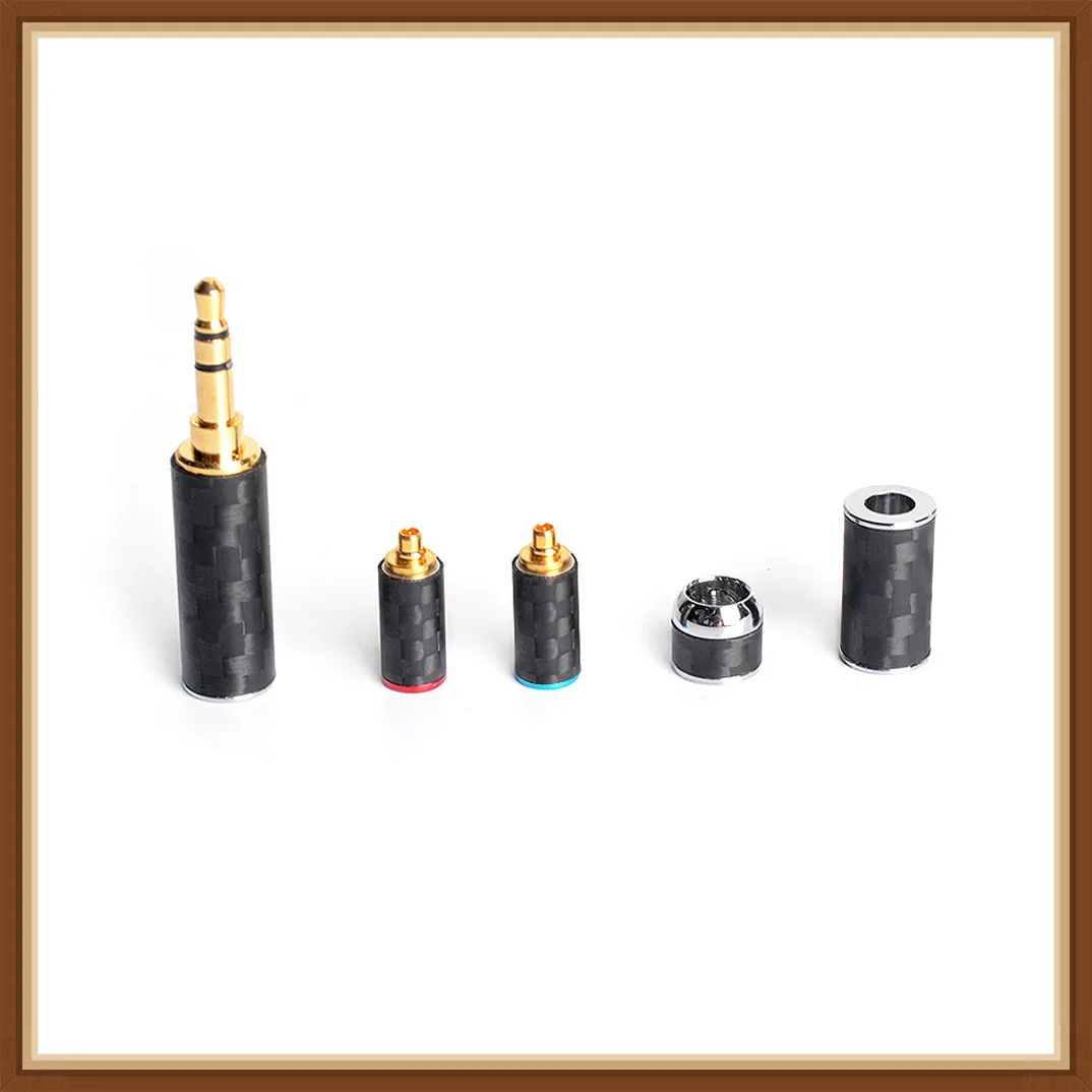 OKCSC DIY Earphone Cables Accessories MMCX 0.78mm A2DC Connector Splitter Slider Set 2.5mm 3.5mm 4.4mm Balanced Plug Output Kit