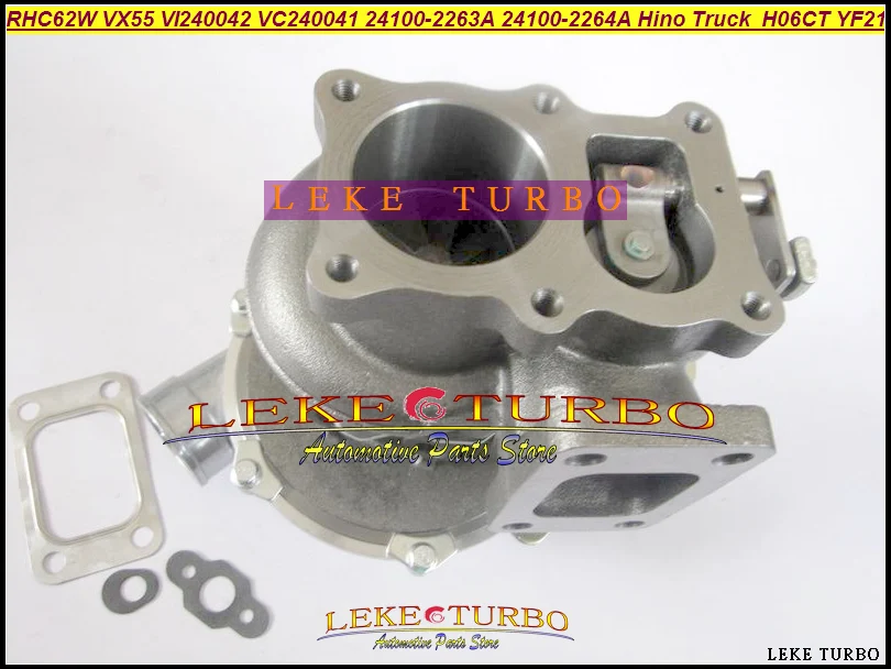 Turbo RHC62W VX53 VX54 24100-2204A 24100-2203A 24100-2201A 241002203A VC240039 VD240039 VA24003 For HINO TRUCK H07CT H07C-T YF20