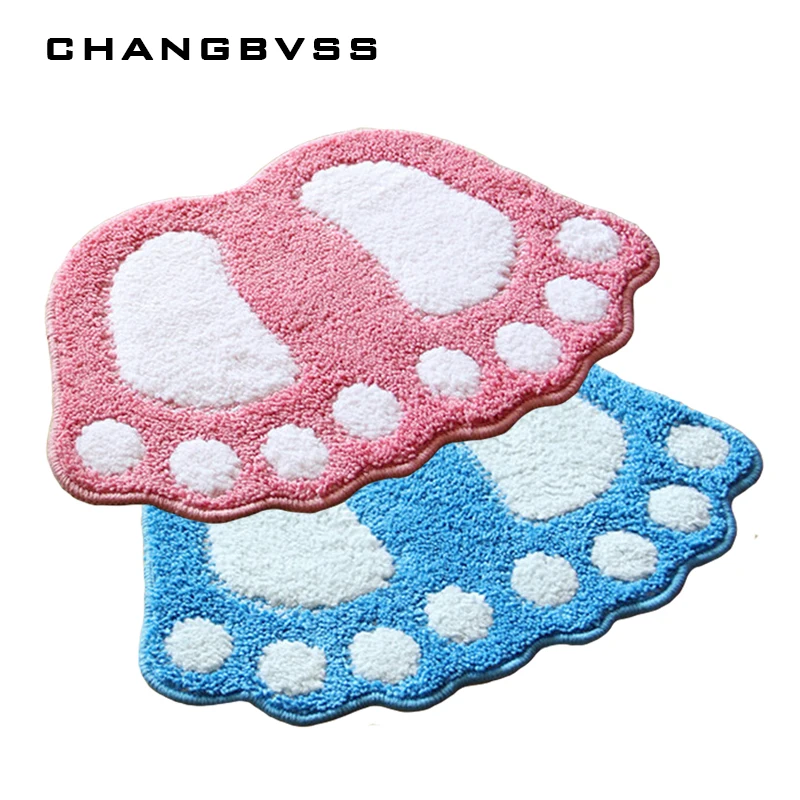 

Hot Selling Footprint Floor Carpet For Bathroom Mat,Anti-skid mats,banyo paspas takimlari,Rugs For Bath Room,Mat in the Toilet