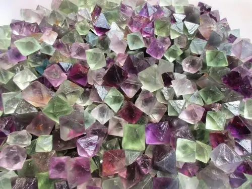 

1/2lb A+ beautiful Natural Fluorite Crystal Octahedrons Rock Specimen China