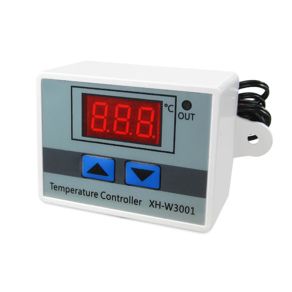 12V/24V/220V W3001 Digital LED Temperature Controller 10A Thermostat Control Switch Probe XH-W3001