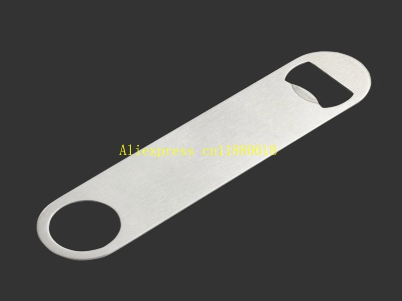 

100pcs/lot Fast shipping Stainless steel flat beer bottle opener Bar Party wine opener