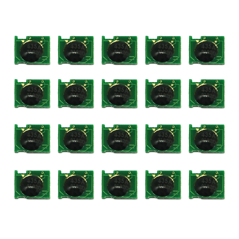 20X toner cartridge chips CB435A for Laserjet P1002 P1003 P1004 P1005 P1006 P1007 P1009, CRG 312 712 912 for Canon LBP3018