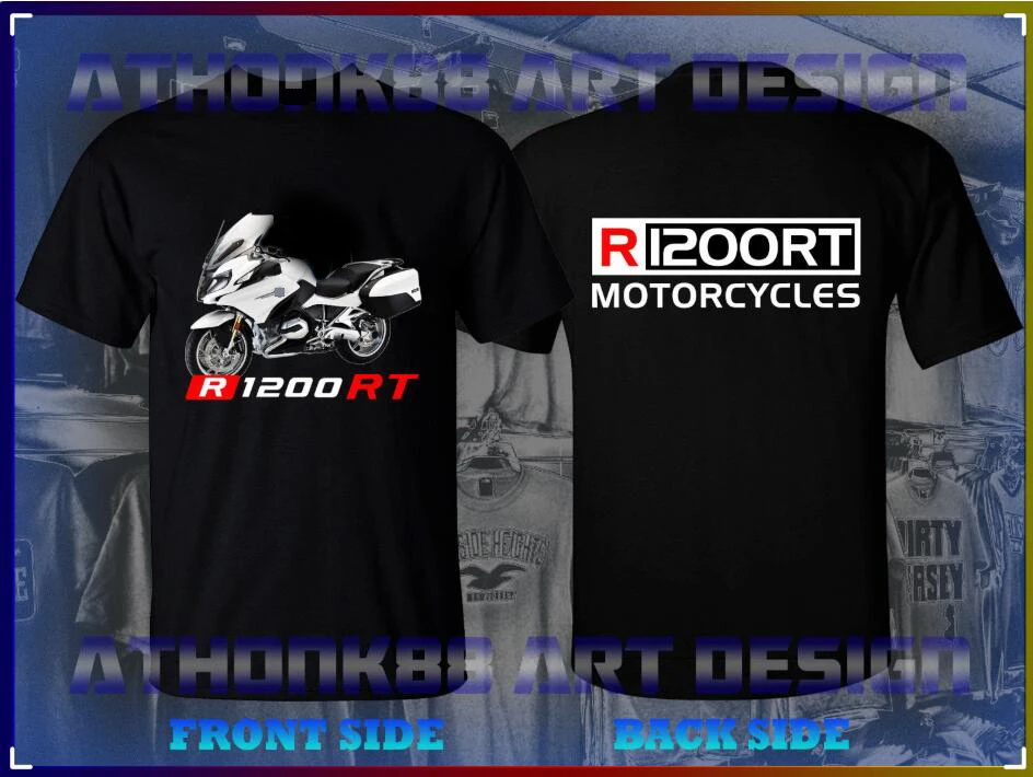 NEW R 1200 RT MOTORCYCLES Unveils Liquid Cooled T-SHIRT German Motorcycle Motorrad Double side