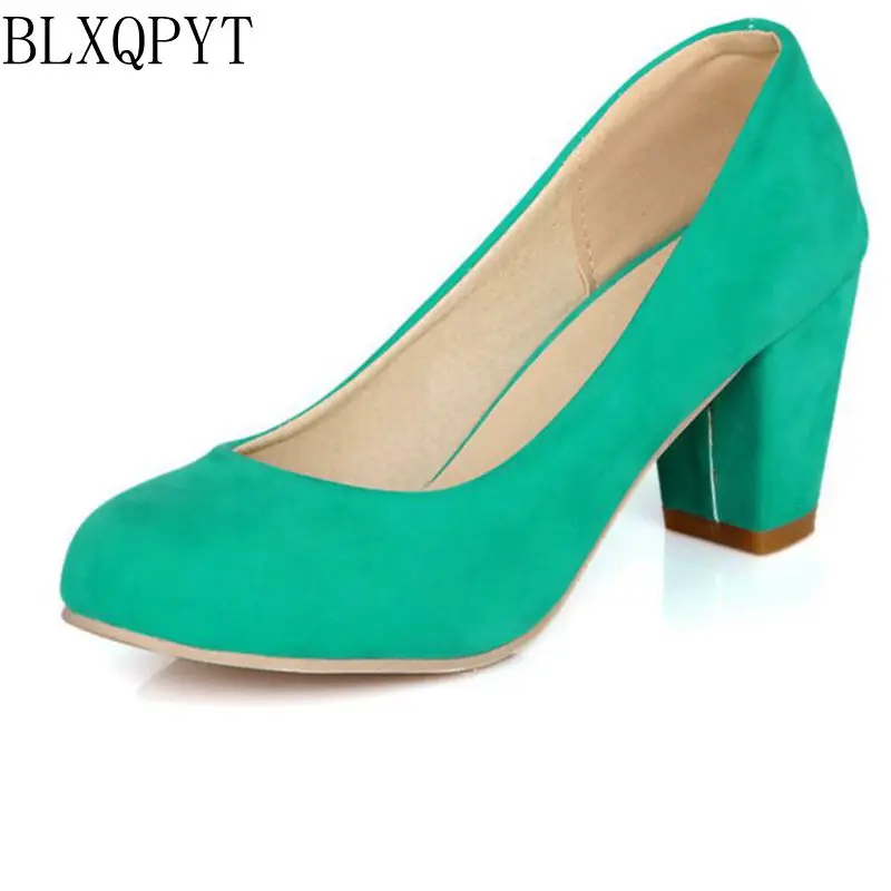 Hot Sale Zapatos Mujer Tacon Big Size 31-47 3 Colour New Spring Autumn Pumps Women Shoes High Heels Round Toe Party 222-6