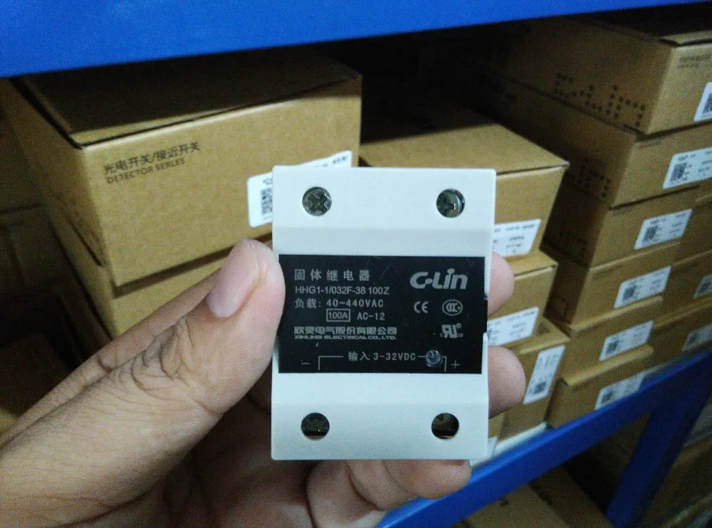 

Brand new original authentic C-Lin HHG1-1/032F-38 100Z Single Phase DC Control AC SSR-DA Solid State Relay 100A