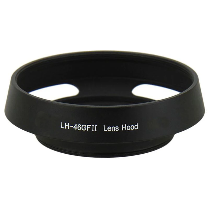 LH-46GFII Kim Loại Lens Hood cho Máy Ảnh Panasonic Lumix G 20mm 1.7 II & 14mm 2.5 ASPH
