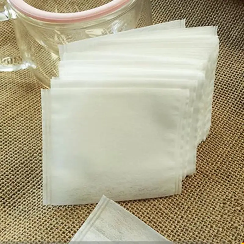 Teabags Empty Tea Bags 6x8cm Seal Bag for Herb Loose Tea Coffee Tools Tableware Kitchen Tools F20173310