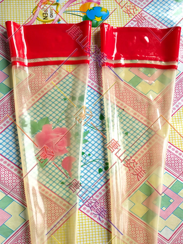 جوارب نسائية مثيرة جوارب شفافة عالية الفخذ مع حواف حمراء مخصصة