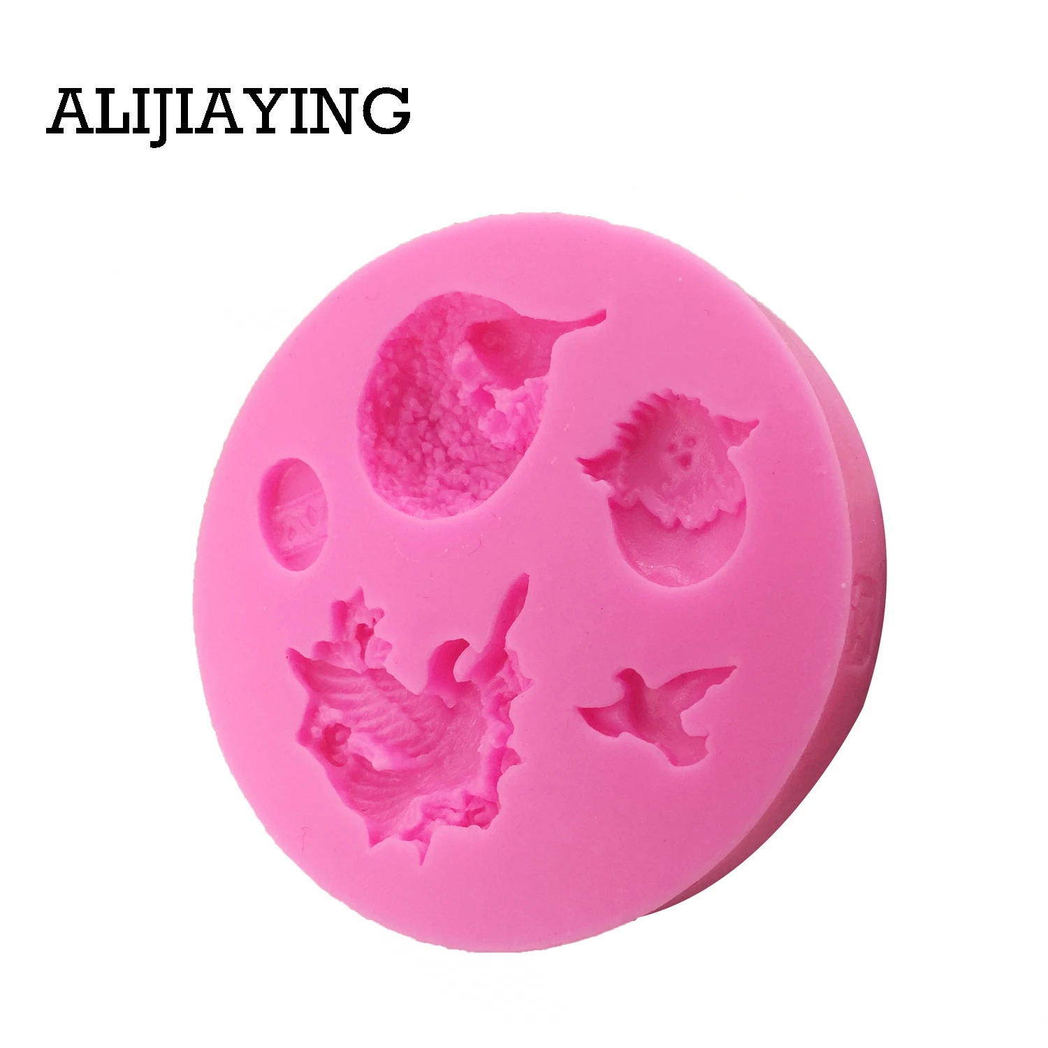 M0577 1Pcs Dove Peace Resin Clay Candy Molds Bird nest Fondant Mold Silicone Cake Moulds Sugarcraft Cake Decorating Tools