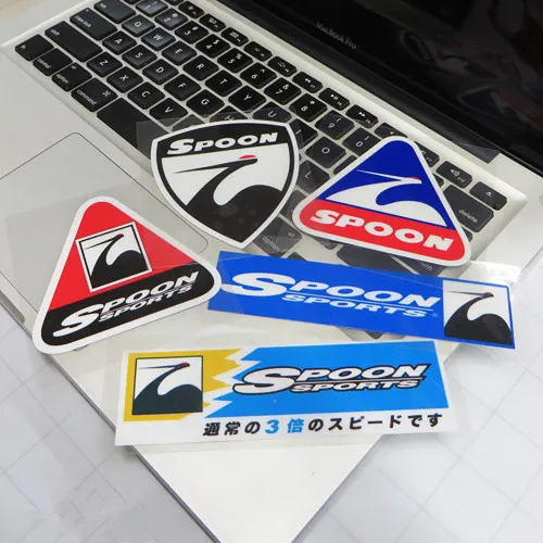 Car Styling 5 Styles Car Motor Sticker Decals for Japanese Spoon Sports