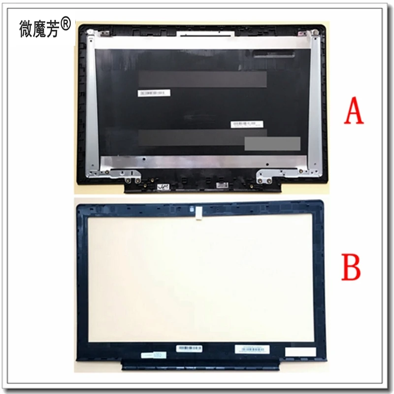 New LCD top cover case For Lenovo FOR Ideapad 700-15 700-15isk E520-15 Laptop LCD Back Cover Black&LCD Front Bezel Cover