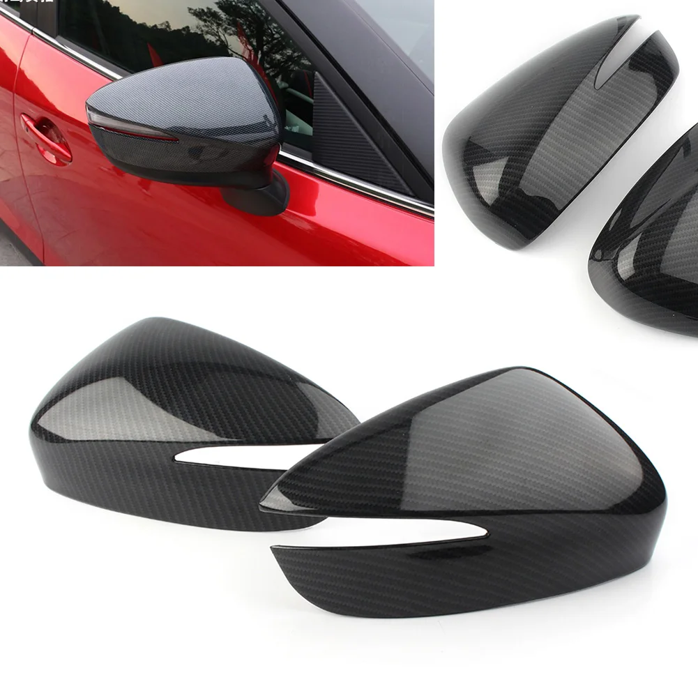 For Mazda CX-5 2015 2016 Car Door Rear View Rearview Side Mirror Cover Trim For CX-4 CX-3 2016 2017 2018