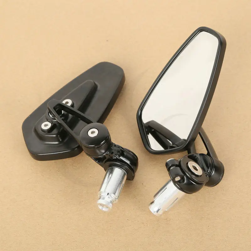 

7/8" 22mm Universal Motorcycle CNC Aluminum Handle Bar End Rearview Side Mirrors