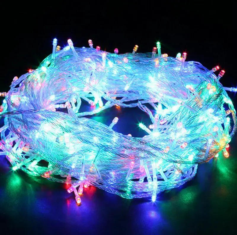 50M 400Led Fairy string light Wedding Christmas Garland Xmas tree DIY decor EU 220V WHITE/BLUE/MULTICOLOR/Warm white optional