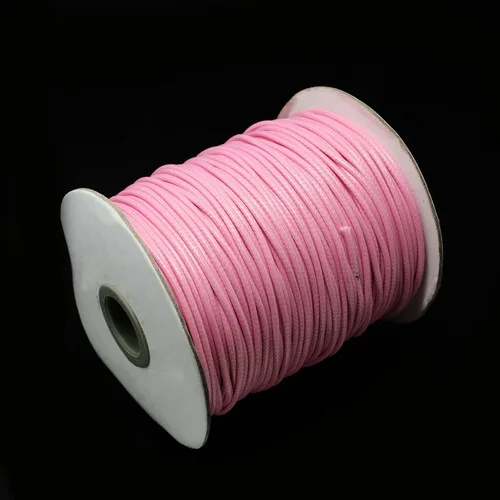 15 Colors 5Meter Waxed Cotton Cord 2mm Thread String Rope Spool Wire fit Beading Craft DIY Bracelet Necklaces Jewelry Findings