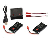 EBOYU XK X250 RC Quadcopter Drone Spare Parts 3.7V 780mAh 2 X Lipo Battery & 1 X Battery Charger