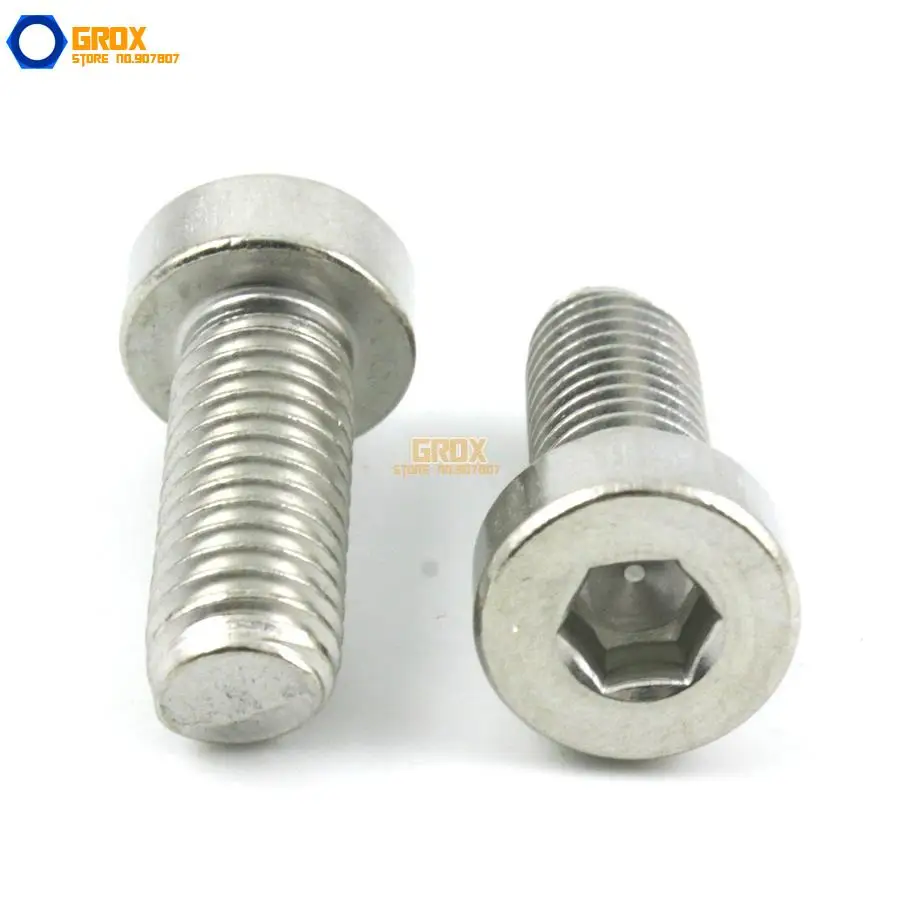 M10 Thin Cap Head Allen Bolt Screw 304 Stainless Steel DIN7984 image 4