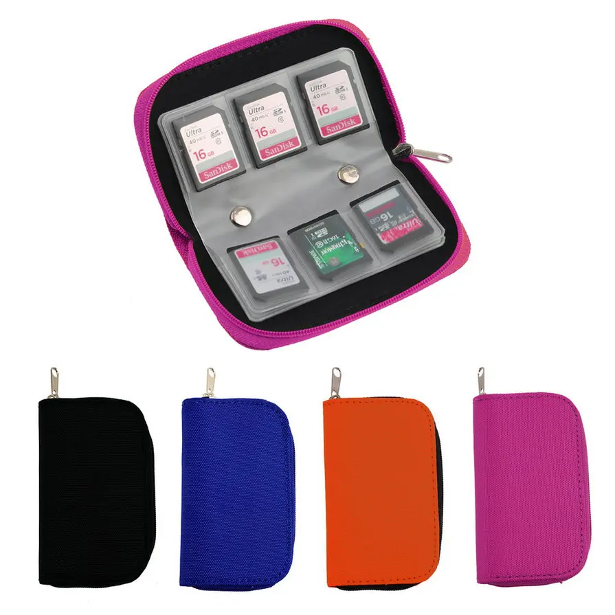 1Pcs 4 Colors MMC SDCF Micro Memory Card Storage Carrying Pouch bag Box Case Holder Protector Wallet Worldwide Store