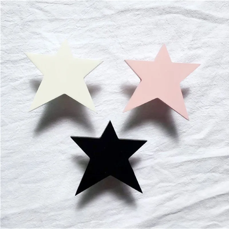 2Pc Nordic Wooden Star Clothes Hook for Kids Room Wall Decorate Children Room Photography props Christmas Gifts Bag Hook