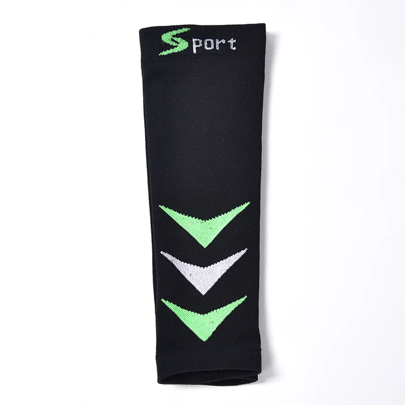 Brothock Men Sports Elastic Socks Leg Sleeves Level II Protection Calf Compression Shin Guard Leggings Basketball Soccer Socks