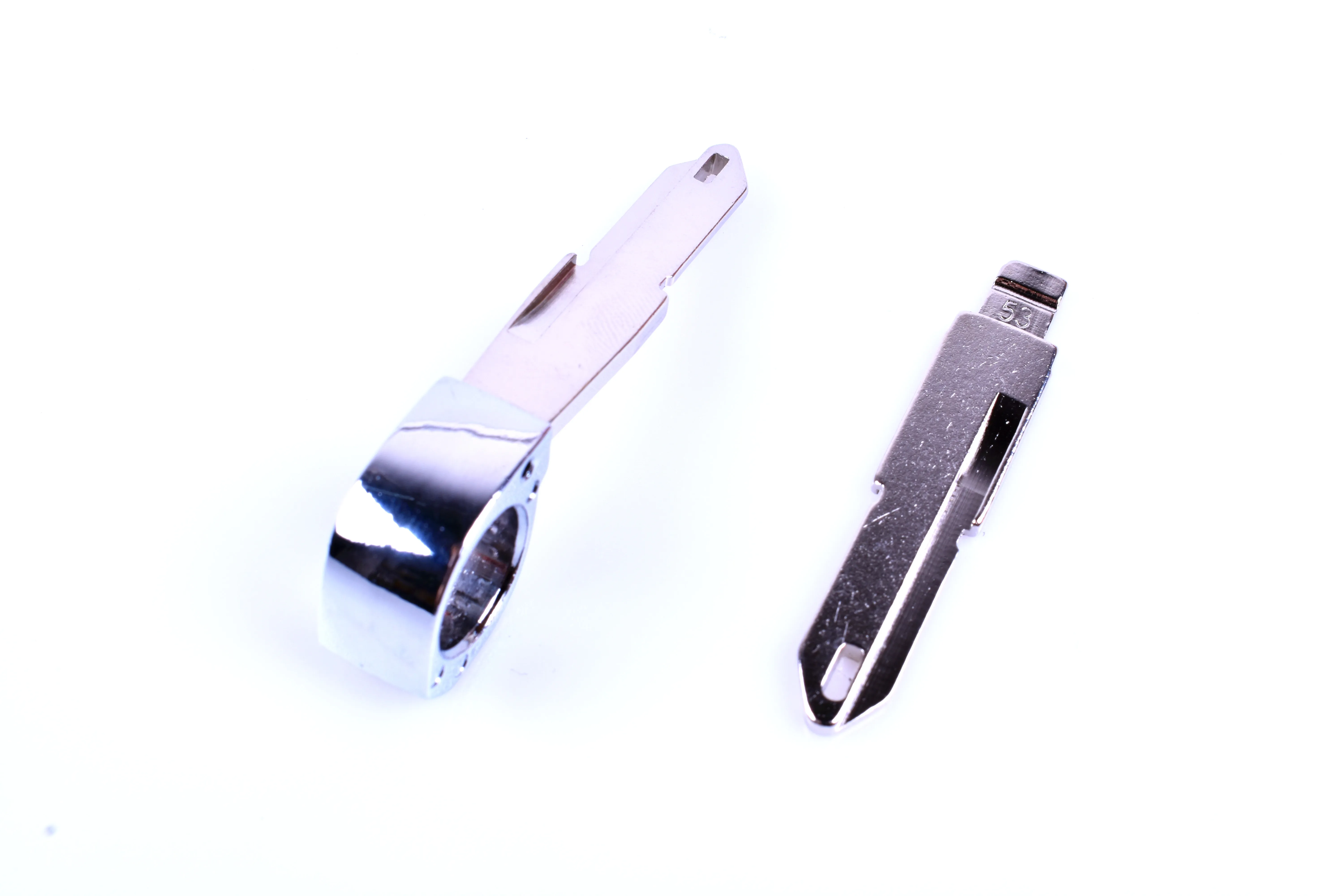 Hoja de llave plegable para coche Peugeot 206, llave remota de coche en sustitución del cabezal de llave n. ° 53