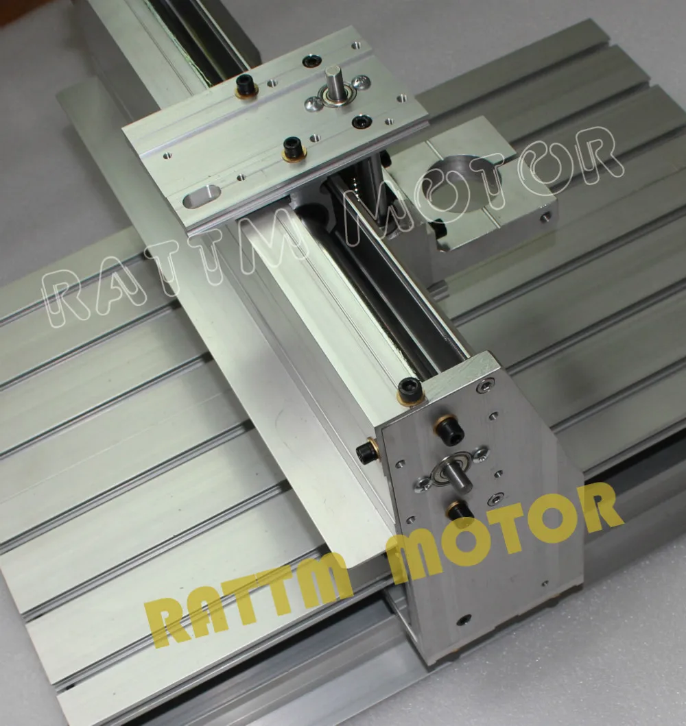 【 EU Free VAT 】 3040 CNC router milling machine mechanical kit Frame ballscrew with 43mm Neck Spindle Mount for KRESS motor