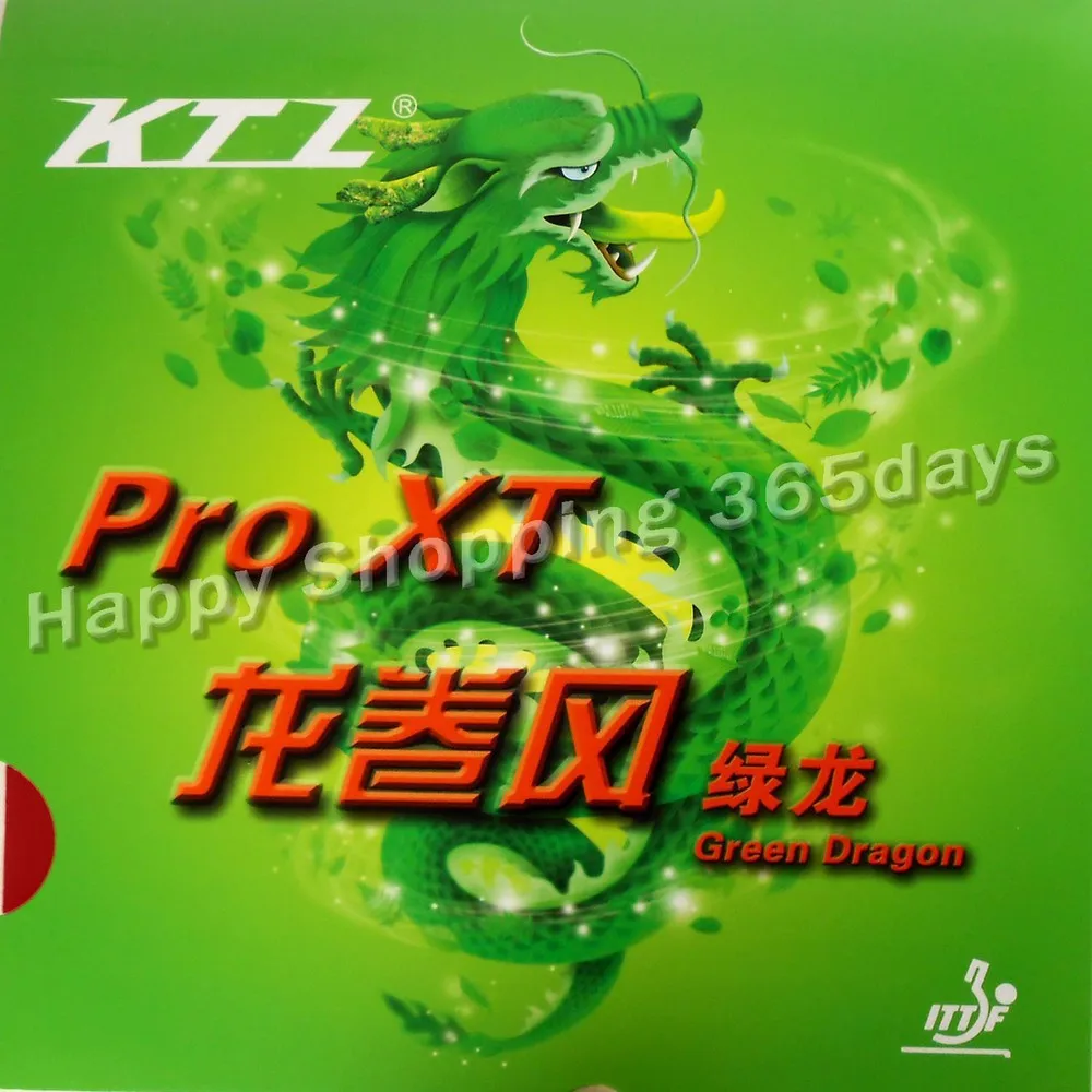 

Резинка для настольного тенниса KTL Pro XT Green Dragon pips-in с губкой