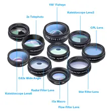 10-in-1 Phone Lens Kit with Fisheye and Macro #3