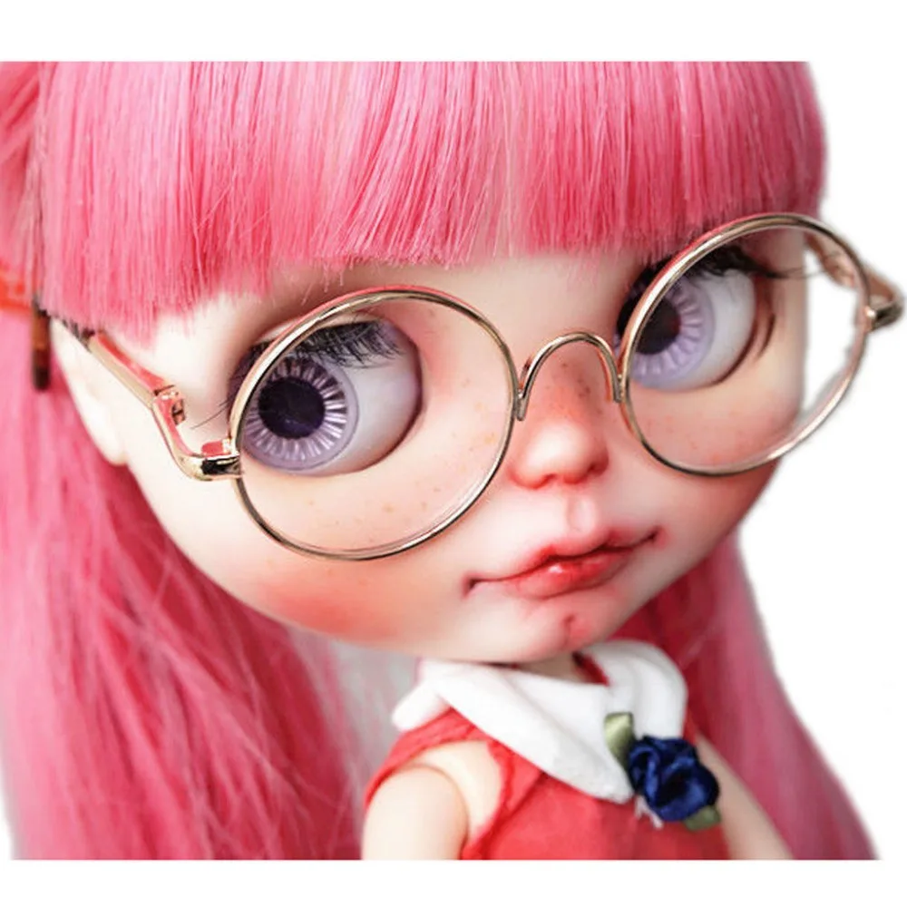 

[wamami] Gold/Black Frame Round Doll Glasses For IVY Neo 12" Doll