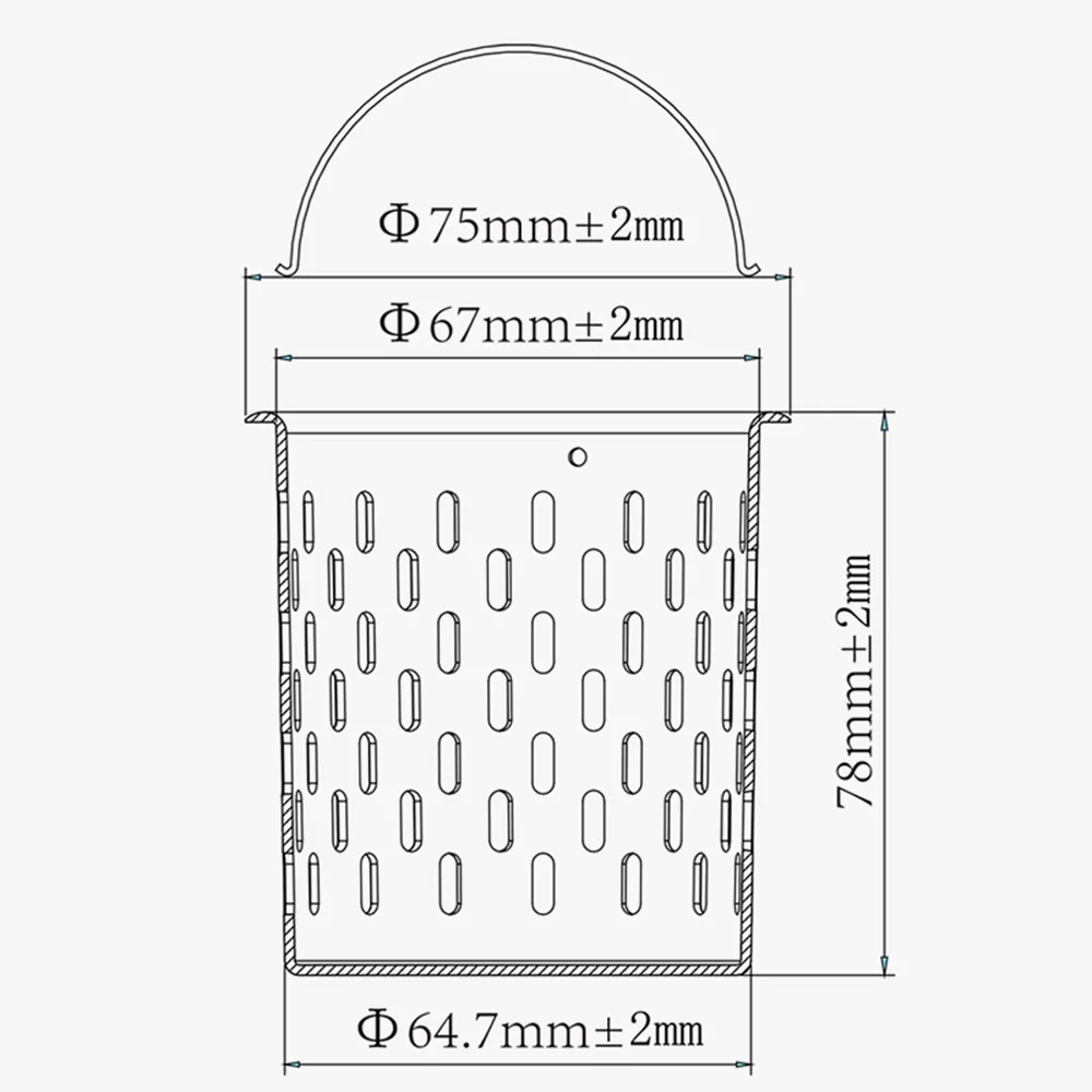 Talea – filtre d\'évier de 7.5cm, panier intérieur de filet de vidange blanc, panier de déchets, accessoires d\'évier