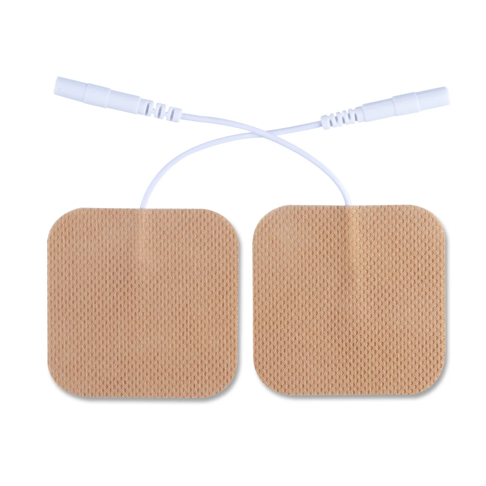 

10 Pairs Replacement TENS Unit Electrodes Pads 5*5cm With Plug Hole 2.0mm For TENS/EMS Machines