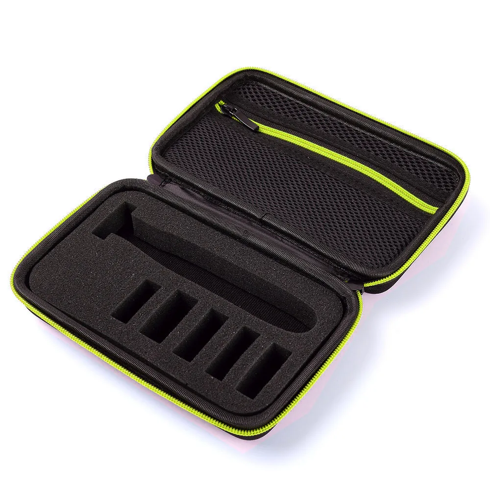 Nylon Hard Shell Case, QP2530/2520 Accessories Organizers for Philips OneBlade Green