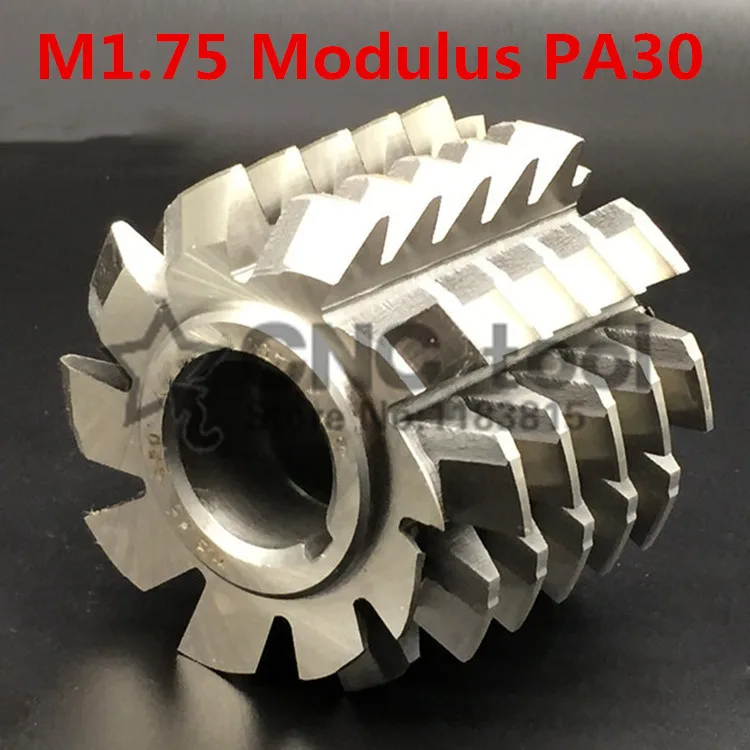 

M1.75 Modulus PA30 degrees HSS Involute Gear hob 55x50x22mm Gear cutting tools Free shipping