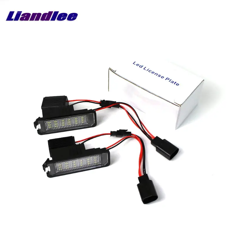 

Liandlee Car License Plate Lights For Skoda Superb Liftback 2008~2014 Auto Number Frame Lamp LED Bulb Replacement Accessories